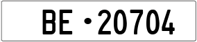 Trailer License Plate